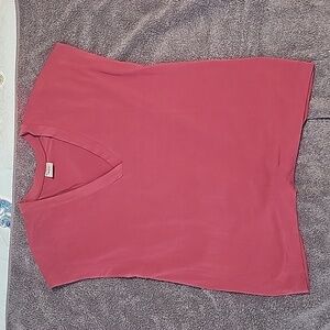 Athleta V neck, open back tie top.